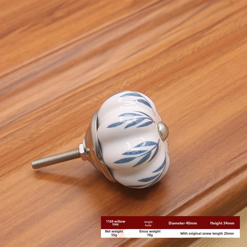 Керамическая ручка с одним отверстием в европейском стиле для шкафов и ящиков