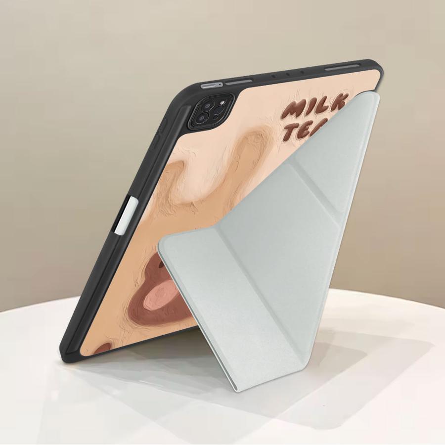 Чехол-держатель 'Молочный Мишка' для планшета iPad Air 4 5 M3 M2 1 2 M4 11 дюймов Mini 6 7 Pro 11-го 10-го 9-го 8-го 7-го 12,9 дюйма Pro 2025