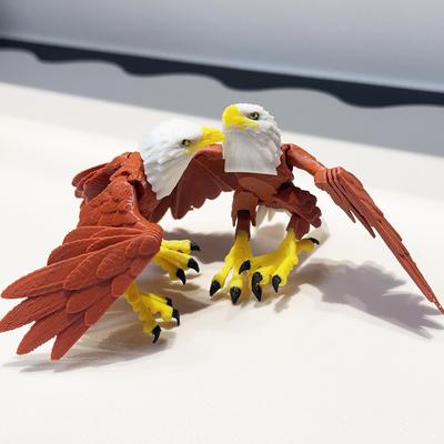 3D-печать Милая и забавная модель орла Пластиковое украшение Настольное украшение Скульптура Украшение Праздничный подарок