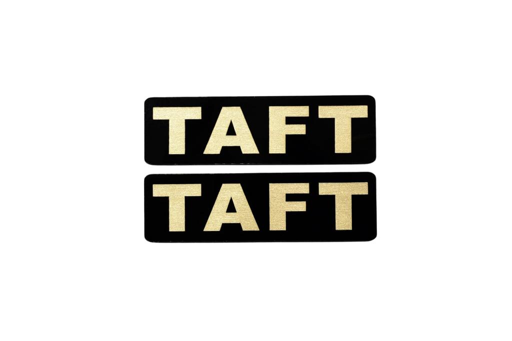 EEE-214-3 TAFT Black Gold Acrylic 2 Layer Sticker Daihatsu Taft Custom Early Period Late 2 Piece Set