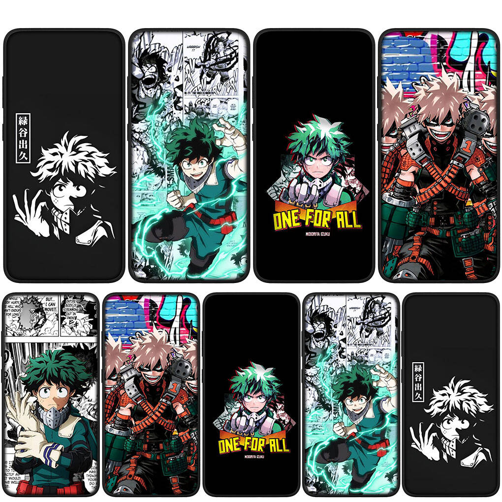 Чехол для iPhone 17 16 15 Xiaomi Poco Redmi Note 14 13 12 11 Pro Max Samsung Galaxy S25 S24 S23 OPPO Huawei Мидория Изуку Моя геройская академия Чехол для телефона