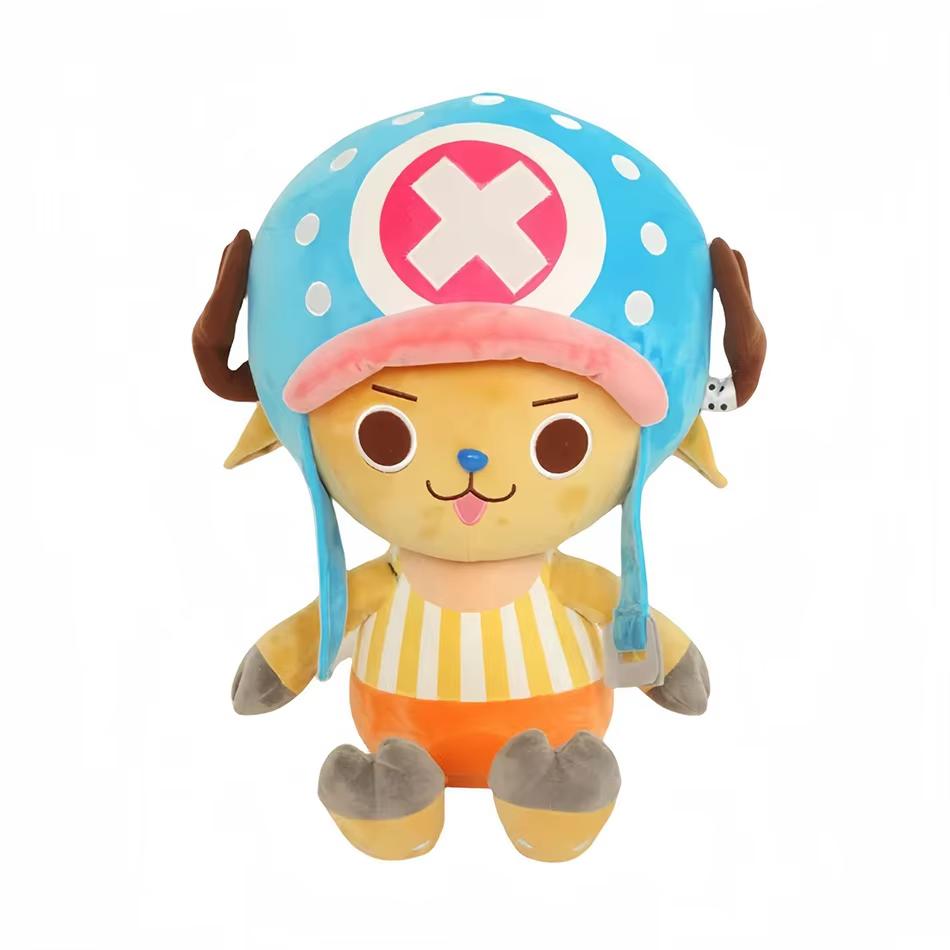 Японское Аниме 25 см One Piece Оригинальные Плюшевые Игрушки Мультяшная Фигурка Луффи Чоппер Эйс Ророноа Зоро Милая Мягкая Кукла Рождественские Подарки