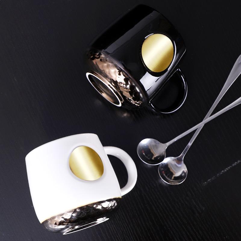 Звездная Русалка Бронзовая Муза Бронзовая Чашка Керамическая Парная Чашка Кофейная Чашка