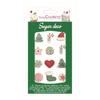 Sugar Decoration - Christmas Decorations - 12 Pcs - Multicolored - Ideal for Cakes - Easy To Use