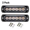 2Pcs 12-24V LED Strobe Warning Lights Warning Emergency Flashing Lights Caution Light Bar for Car