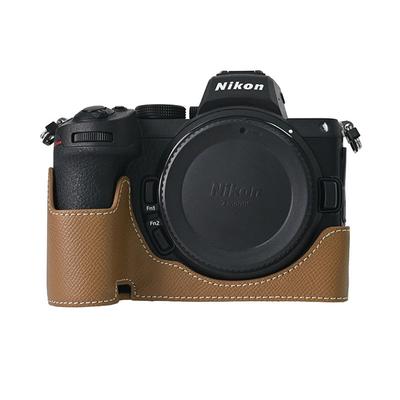 Получехол для камеры из ПУ кожи с принтом пальм для Nikon Z6II Z7II Z5, с отверстием для батареи, нижняя крышка корпуса