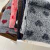 Korean Style Heart Knit Scarf for Girls Winter Warm Forest Neck Warmer Aesthetic Acrylic Wool Blend Fashion Cold Weather Scarf