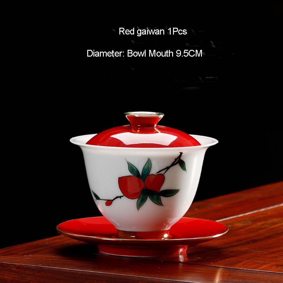 BORREY Китай Керамический Гайвань Чайник Набор Чашек Белые Фарфоровые Супницы Гайвань Путешествия Кунг-Фу Чайный Сервиз Костяной Фарфор Чайная Чаша Пуэр Чайник