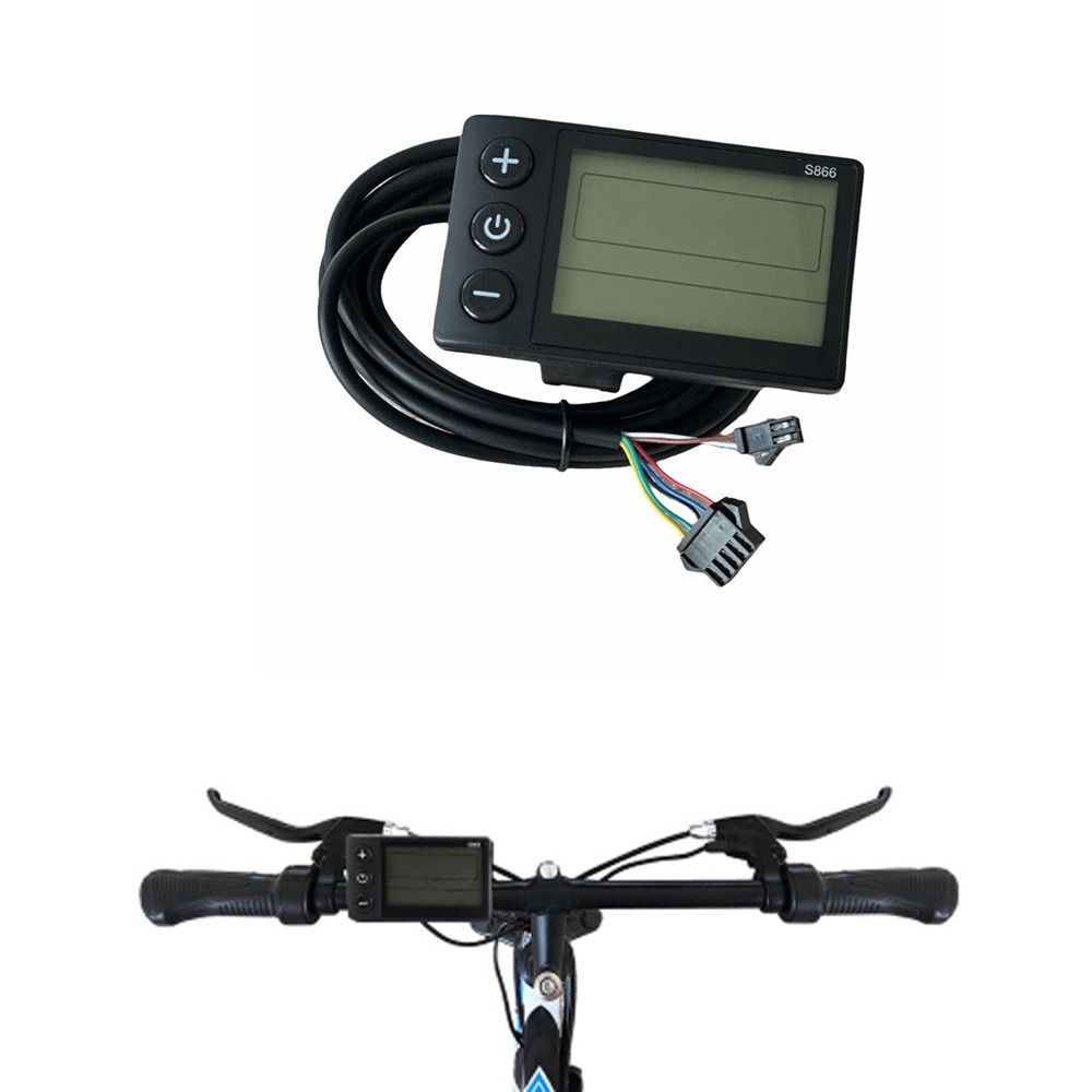 S866 Electric Bicycle Display 24V 36V 48V E-bike LCD Display Instrument  Electric Scooter
