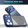 Роскошный матовый полупрозрачный чехол для телефона для IPhone Air 17 Pro Max 17Pro 17 Ударопрочный с ощущением кожи Однотонный Защитная крышка из ПК+ТПУ