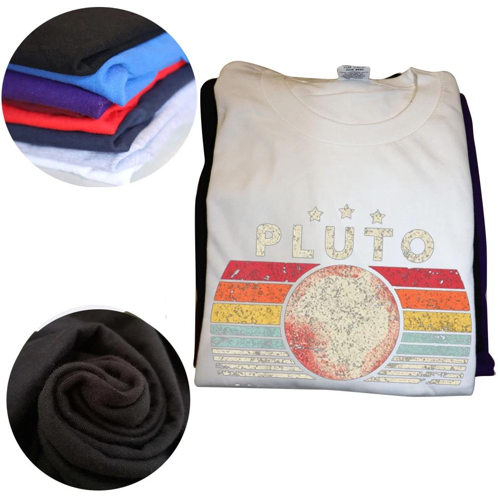 Never Forget Pluto Retro Style Funny Space Science T Shirts Graphic Cotton Streetwear Short Sleeve Birthday Gifts Summer Tshirt