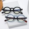 Круглые оптические очки с маленькой оправой, плоские линзы с улучшенным восприятием, очки с защитой от синего света, мужские модели