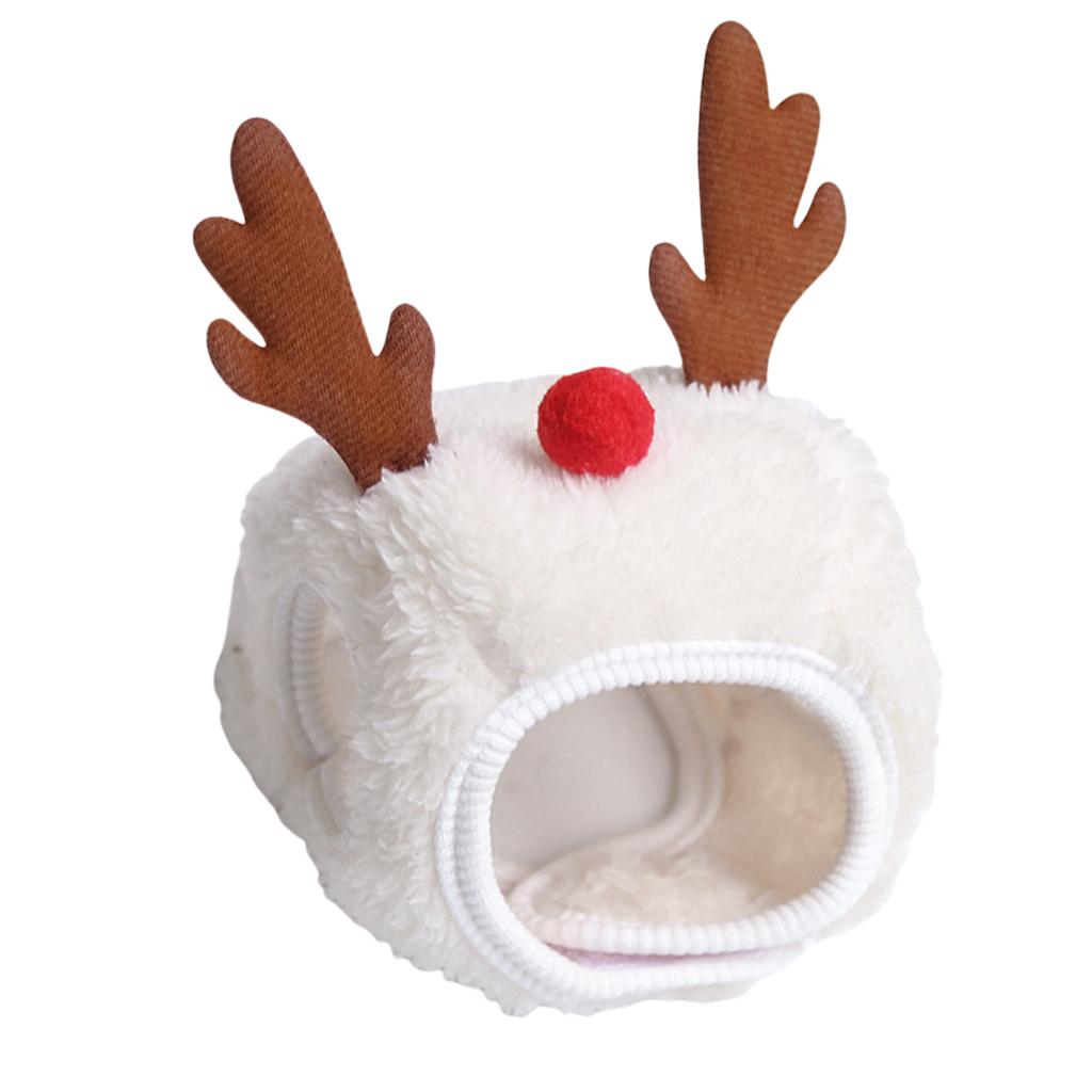 Рождественский костюм для питомца, собака, кошка, рождественская елка, шапка с оленями, головной убор, товары для дня рождения питомца, шапка для собаки, разноцветные помпоны
