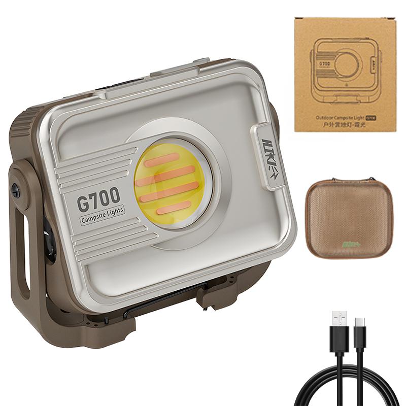 New Powerful LED Camping Lamp 6000mAh Rechargeable with Infinite Dimming Handheld Work Light Outdoor Portable Camping Tent lamp