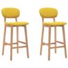 VidaXL Set of 2 Bar Stools, Pub Chair, Bistro Seat, Furniture for Dining Room Kitchen Living Room Home Interior, 289374