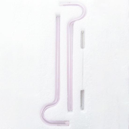 Витражные соломинки, 2 шт./компл., повторно используемые с кистью, новые прочные съемные вилки, соломинки для питья воды, тонкая работа, против морщин на губах