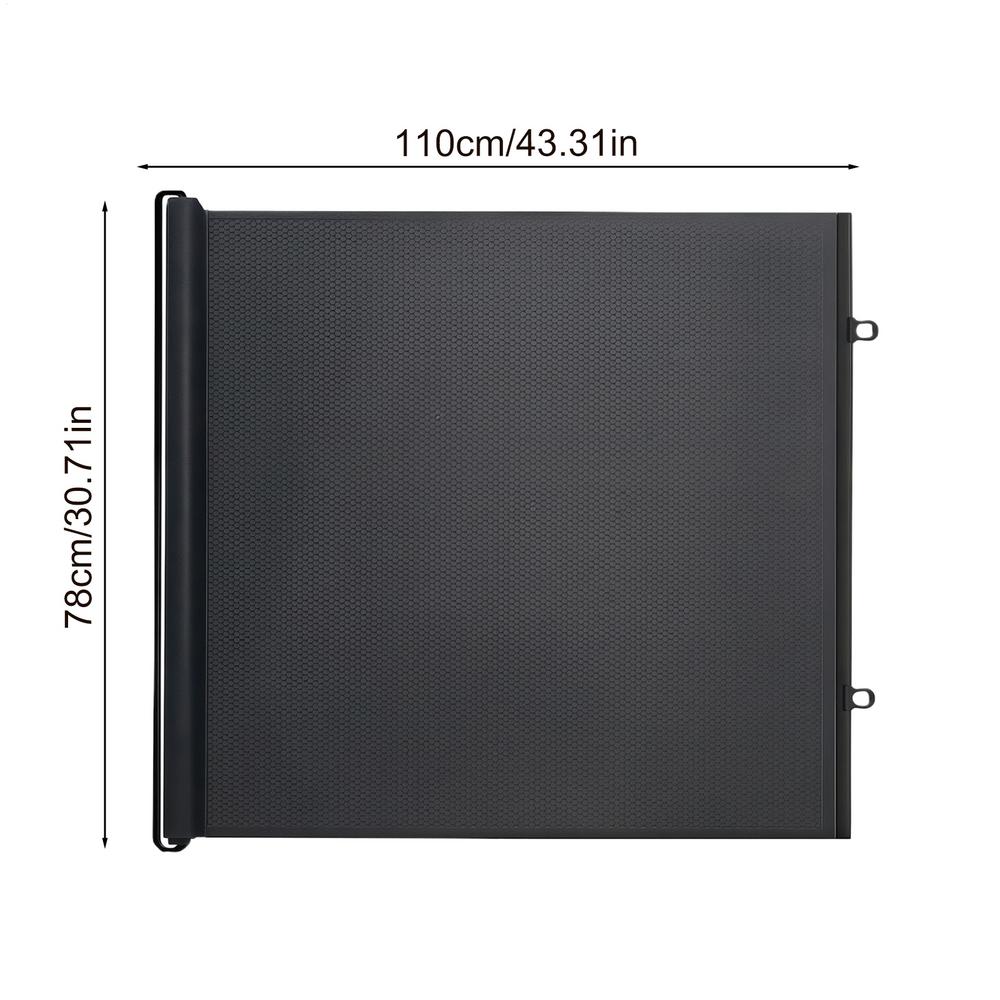 Retractable Gate Indoor Retractable Mesh Gate Retractable Indoor Pet Safety Gate Deck Fence Doggy Barrier Outdoor Cat Enclosures