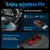 Мини-USB Bluetooth 5,4 FM-передатчик адаптер с микрофоном Громкая связь Автомобильный комплект Авто светодиодный дисплей аудио-музыкальный приемник