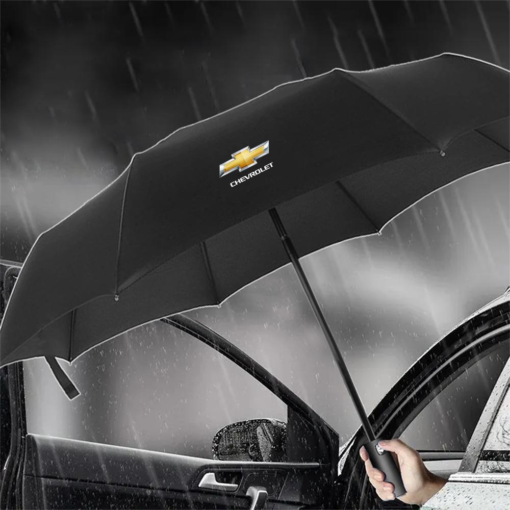 Car Fully Automatic Folding Rain Windproof Umbrella Sunshade For Chevrolet Cruze Spark Suburban Captiva Camaro Trax Malibu Lova