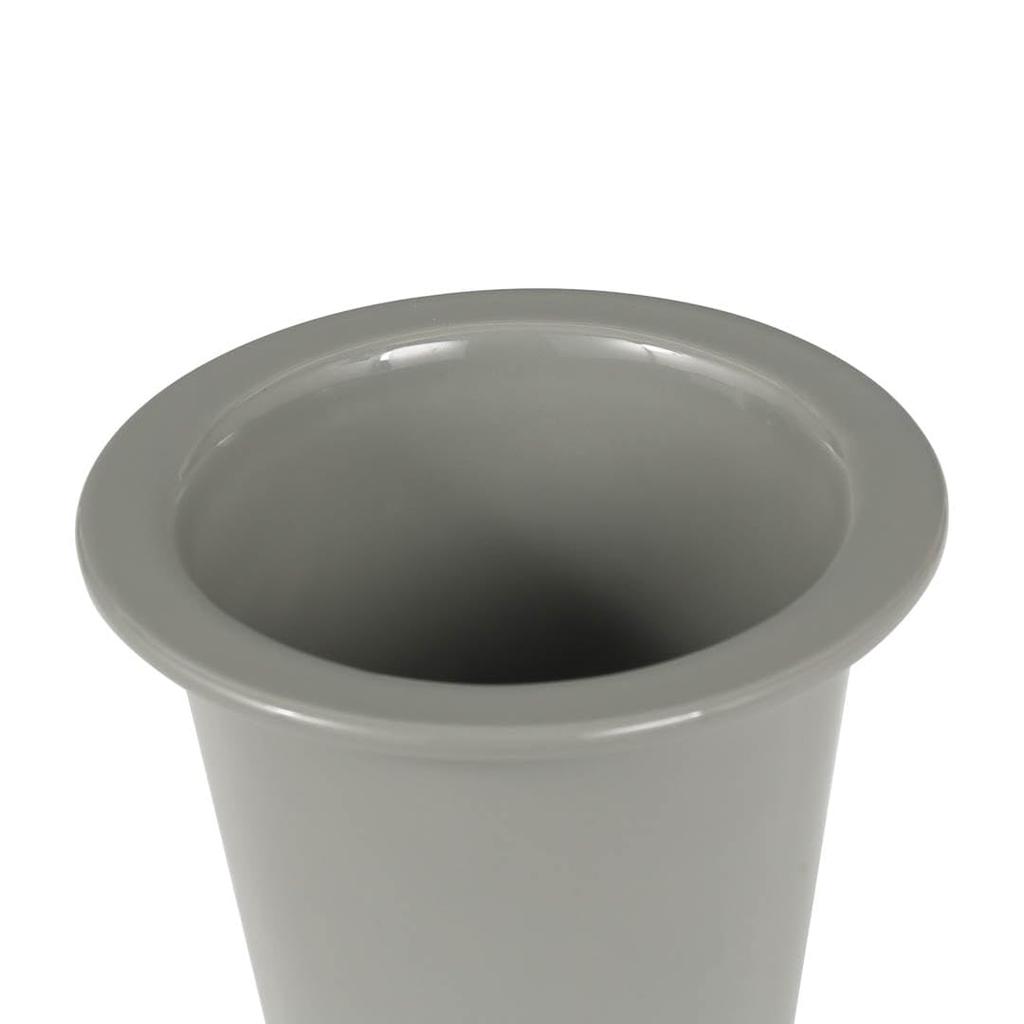 Dulton Botany Long Pot S Gray A Tall Flower Pot Decorated with an Embossed Logo and Earth Colors BOTANY Size Height Diameter 4.5 16.4cm 14.6cm