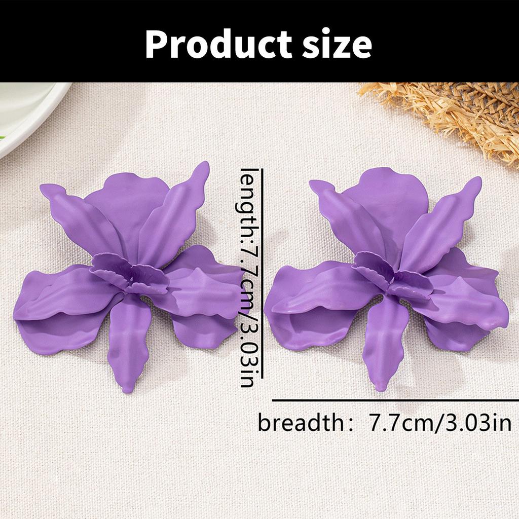 Уникальные серьги-гвоздики в виде цветка, серьги ручной работы, модные серьги из сплава, подходящие для ношения на различные случаи жизни