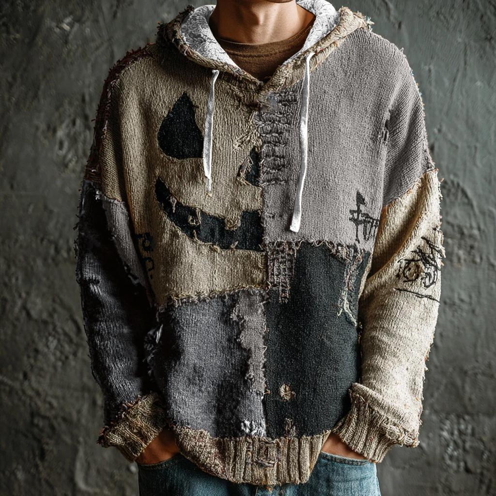 Мужская повседневная спортивная толстовка с длинным рукавом на Хэллоуин