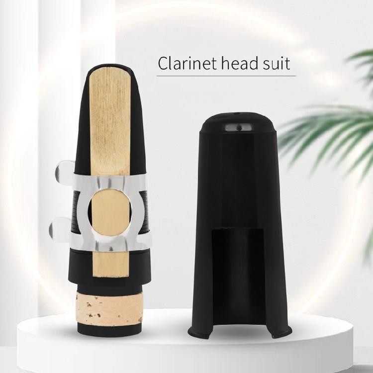 Adjustable Clarinet Mouthpiece Kits with Ligature,one Reed and Plastic Cap