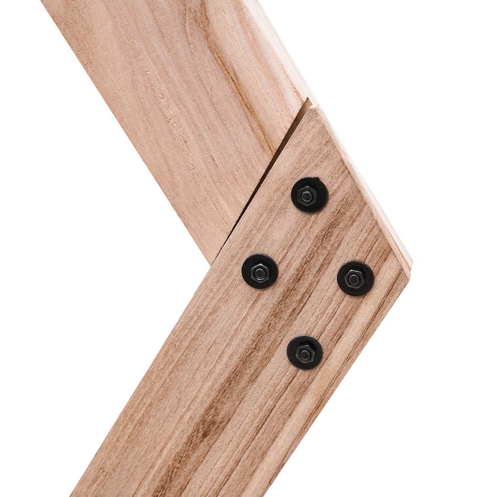 7.4 FT Wooden Wedding Arch Rustic Hexagonal Wood Backdrop Flower Display Stand for Ceremony Garden Arch Photo Backdrop Party