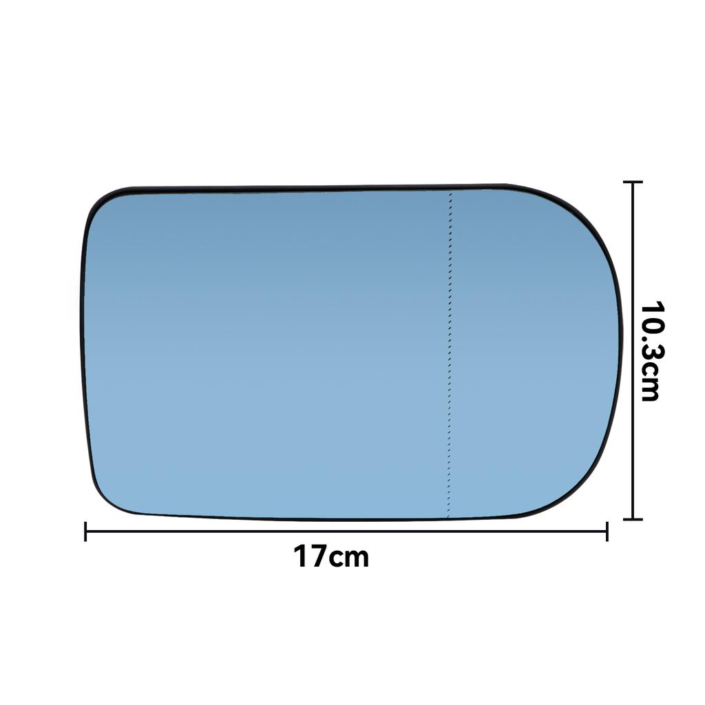 Для BMW 7 серии E38 95-01 5 E39 00-03 левая и правая дверь, боковое зеркало, стекло с подогревом, синее, задний вид, выпуклый внешний вид