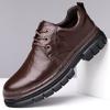 Вэньчжоу кожаная обувь весна и осень 2025 мужская нишевая воловья кожа мужская обувь британская повседневная обувь 2025