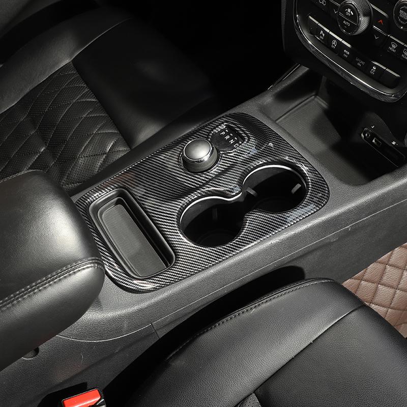 Наклейки на декоративную крышку панели переключения передач автомобиля, подходят для Dodge Durango 2014-2022, аксессуары для интерьера, ABS, углеродное волокно