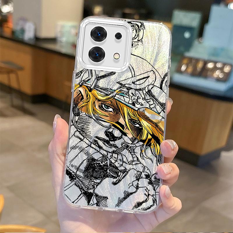 Чехол для телефона Gyro Zeppeli JoJo Steel Ball Run Для Redmi Note13 12 11 10 9 ProPlus 14C 13C 12C 10C 9C A2 A1 Градиентный Нескользящий Чехол