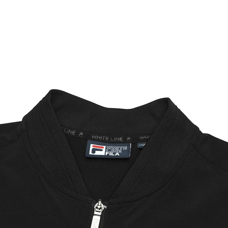 Fila Белая Серия Повседневная Универсальная Простая Модная Тканая Куртка Мужские Куртки Черный F11M523705F-BK