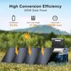 SolarPlay 200 Вт Портативная солнечная панель с регулируемыми подставками, Складная солнечная панель для электростанции, Для улицы, Индивидуальная настройка