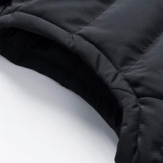 Мужской зимний хлопковый жилет с мягкой подкладкой, толстый теплый без рукавов, с капюшоном, карманами на шнурке, ветрозащитный мягкий теплый мужской однотонный мужской жилет