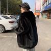 Loose Plush Jacket Women's Winter Rabbit Velvet Long New Thickened Hooded Coat