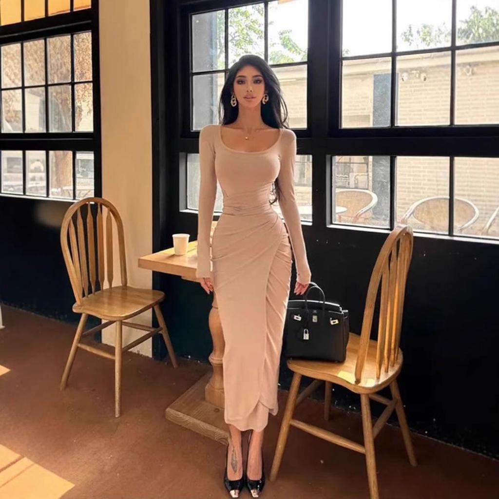 Острое Девочка Женское Осеннее Кружевное Платье Миди Бодикон с Шнуровкой на Талии для Похудения