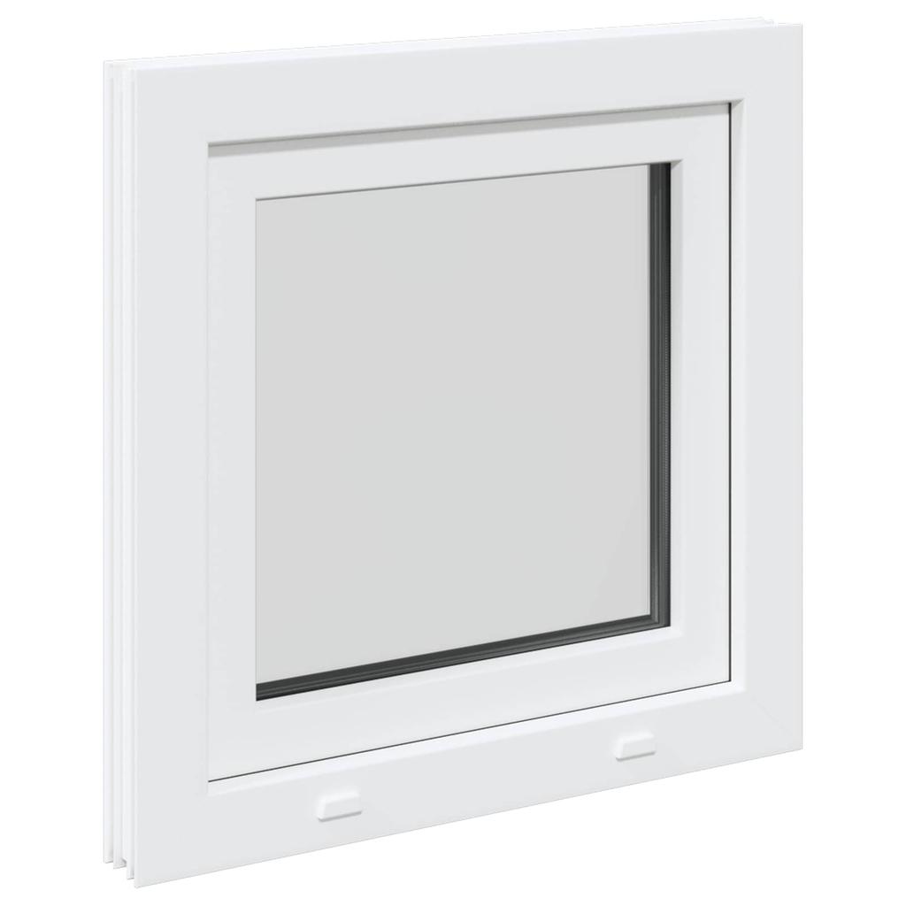 Basement Window RISOR 50 x 50 cm PVC and Glass White