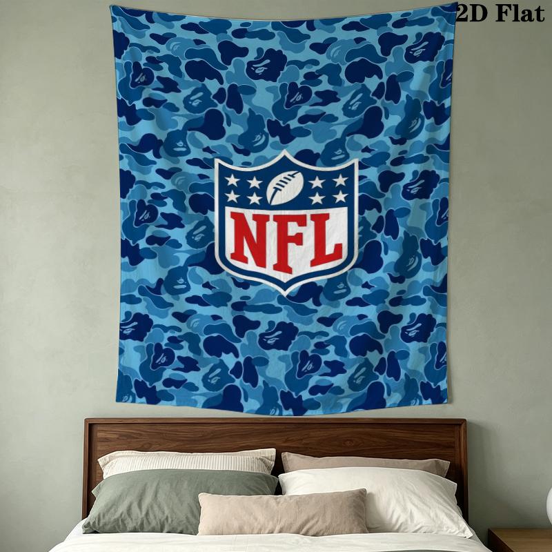 National Football League Wall Tapestry Aesthetic Wall Hanging Printed Fabric Blanket Decorative Tapestries For Bedroom Living Room Home Decor