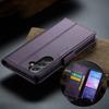 Flip case for Samsung Galaxy S23 FE, CASEME Wallet, purple + 9H glass