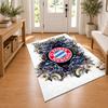 FC Bayern Munchen Custom Name Personalized Rug Non‑Slip Doormat Floor Carpet Housewarming Birthday Gift for Family Friends