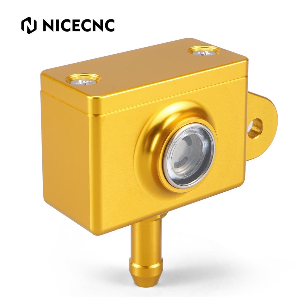 NICECNC For Suzuki DRZ400S DRZ400SM DR-Z 400S DR-Z 400SM 2000-2024 Aluminum Rear Brake Master Cylinder Reservoir Cover Cap