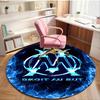 1PC round rug Flame Logo Design Printed Round Area Rug ,Rug For Home Office, Round Chair Rug, Decorative Carpet Fan gifts Christmas gift