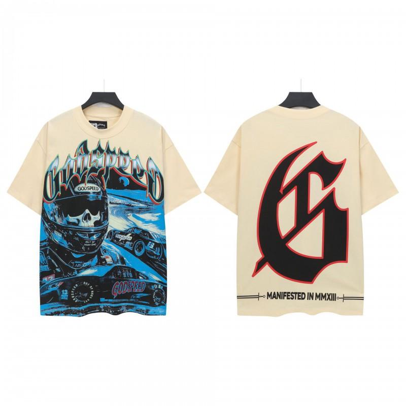 2025 Unisex Loose Fit Graphic Tee Hip Hop Streetwear Cotton T-Shirt Couples