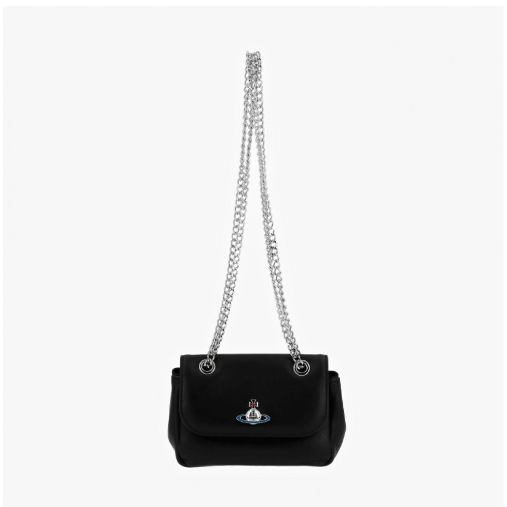 Vivienne Westwood 5c01000dw L001l N403 Маленькая сумка через плечо из наппы на цепочке Pulse
