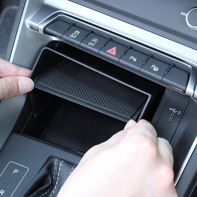 Для Audi Q3 F3 Sportback 2019 2020 2025 2025 2025 2025 2025 Автомобильный органайзер-подставка для хранения в центральной консоли, перчаточный ящик
