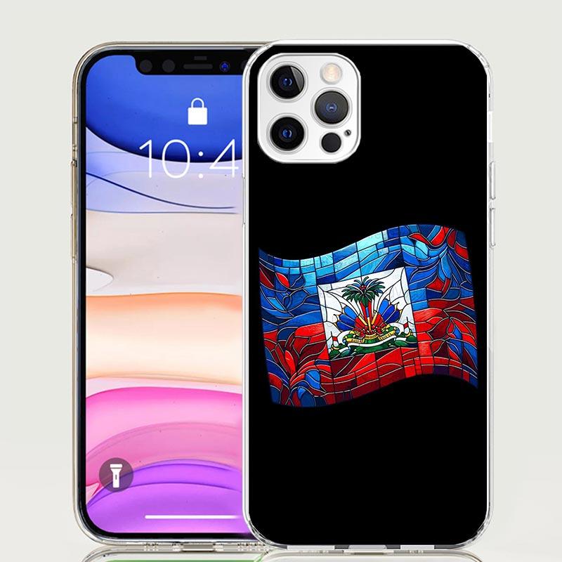 Гаити Гаитянский Флаг Чехол для Телефона Для iPhone 17 Air 16 15 Plus 11 14 Pro Max 13 Mini 12 7 8 + SE Узорное Искусство Индивидуальная Крышка 17 Air