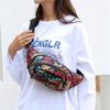 Leaf Printed Female Waist Bags Large Capacity Fanny Pack Men'S Belt Bag