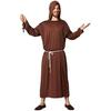 Костюм монаха - Atosa - Взрослый мужской костюм - Коричневый - Средние века - Friar Tuck
