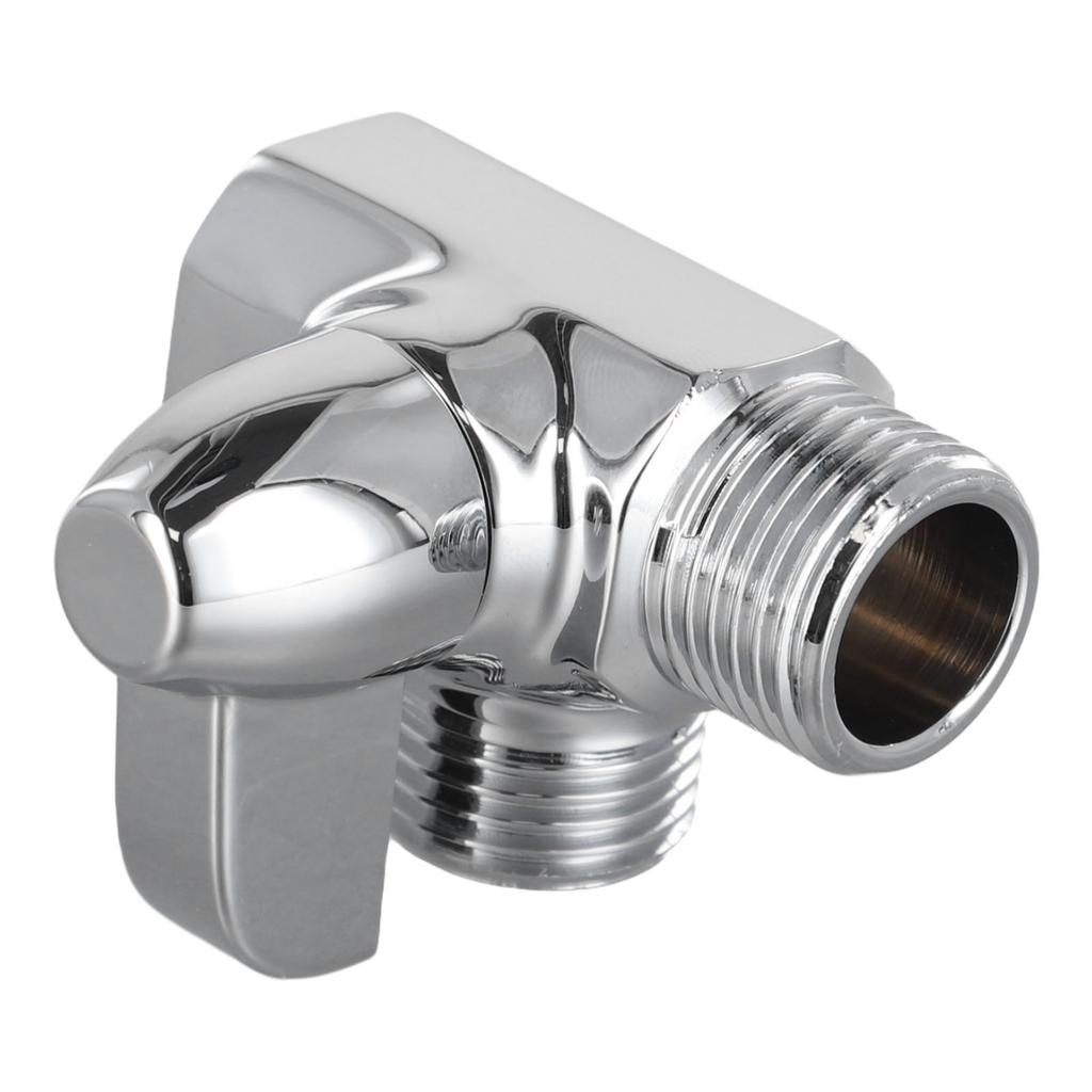 1 X Переключающий клапан Т-образный трехходовой настенный G1/2 дюйма с покрытием Душевые смесители Смесители Высококачественные материалы